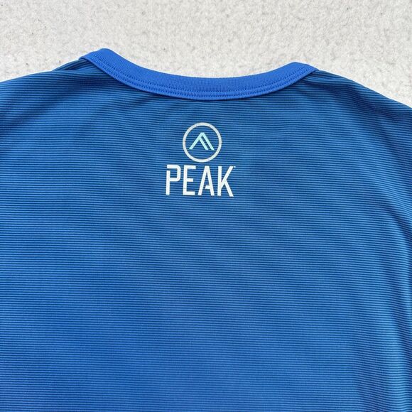 Peak Coldpruf Shirt Womens Medium M Blue Striped Long Sleeve Base Layer - Picture 11 of 12